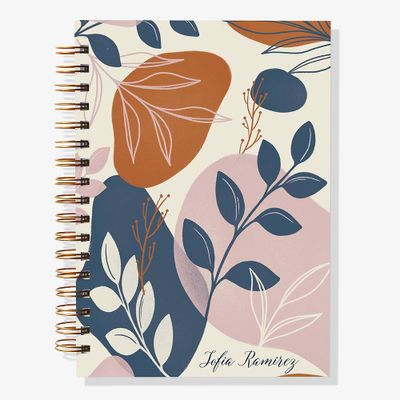 12-Month Abstract Botanical Custom Planner