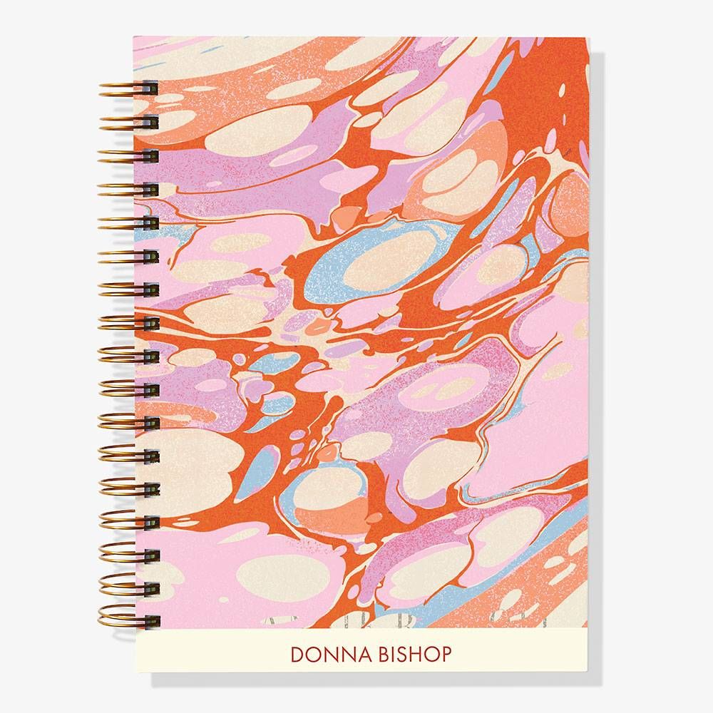 12-Month Bright Marble Custom Planner