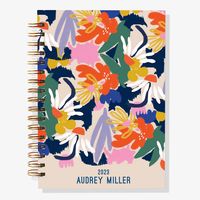 12-Month Abstract Floral Custom Planner