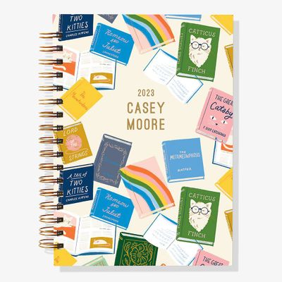 12-Month Book Cover Custom Planner