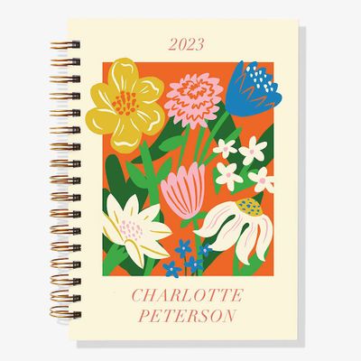 12-Month Flower Market Custom Planner