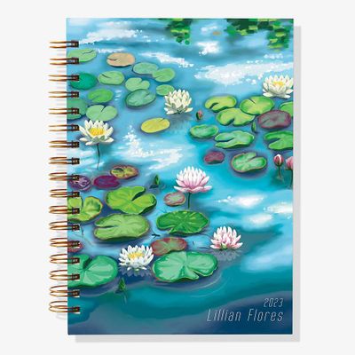 12-Month Water Lillies Custom Planner