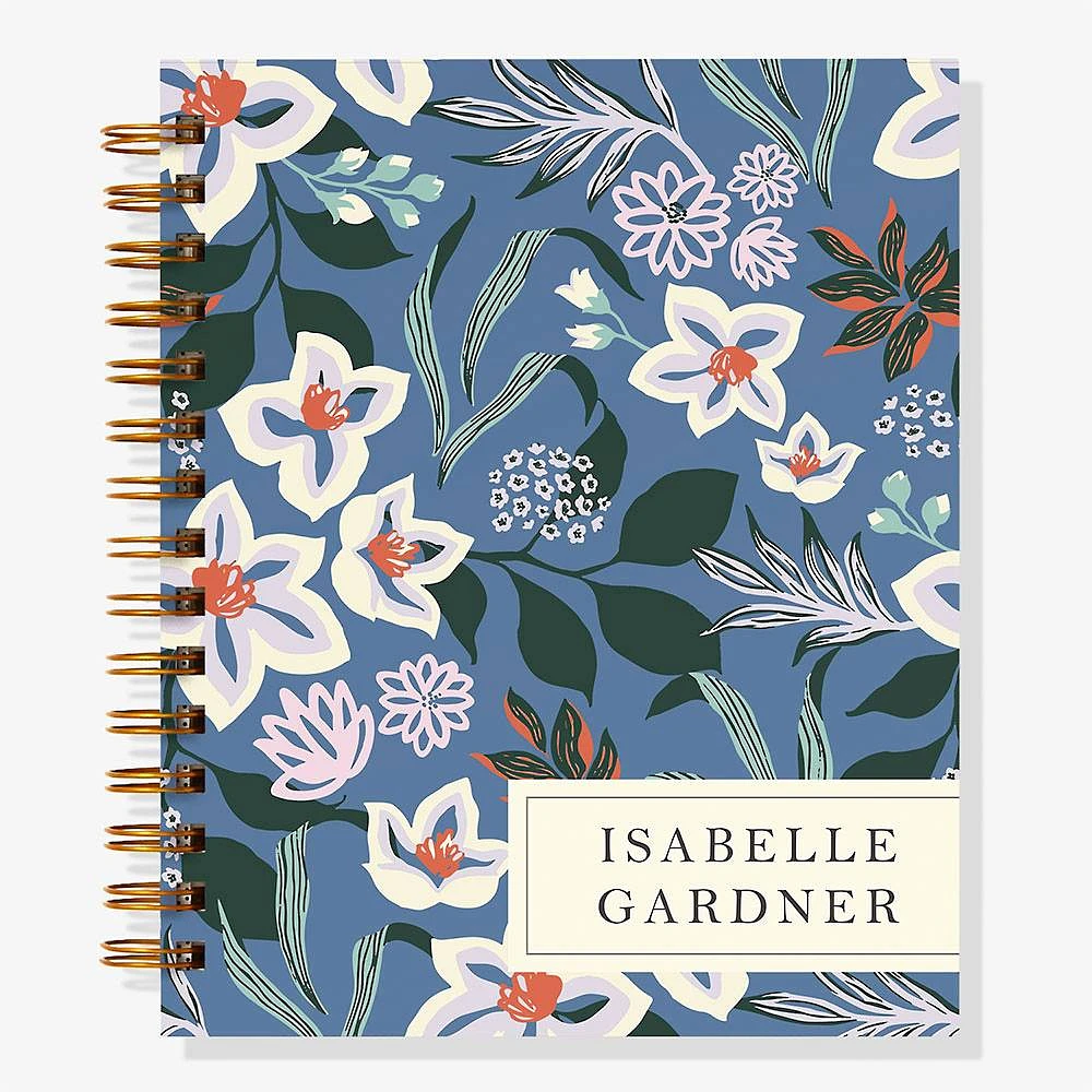 12-Month Night Florals Custom Planner