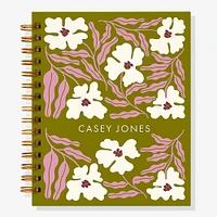 12-Month Wiggly Florals Custom Planner