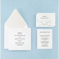 Diamond Edge Wedding Invitation