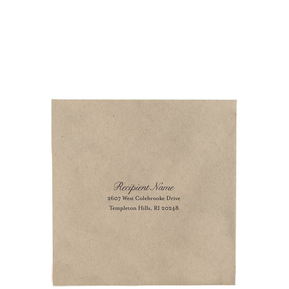 Printed 5.75" Square Envelopes