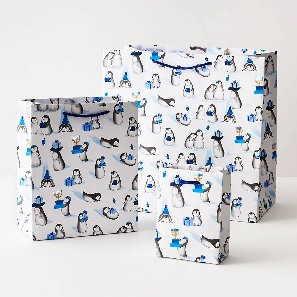 Hanukkah Penguin Gift Bags