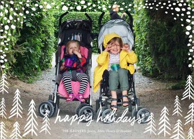 Pollenpine Snow Holiday Photo Card