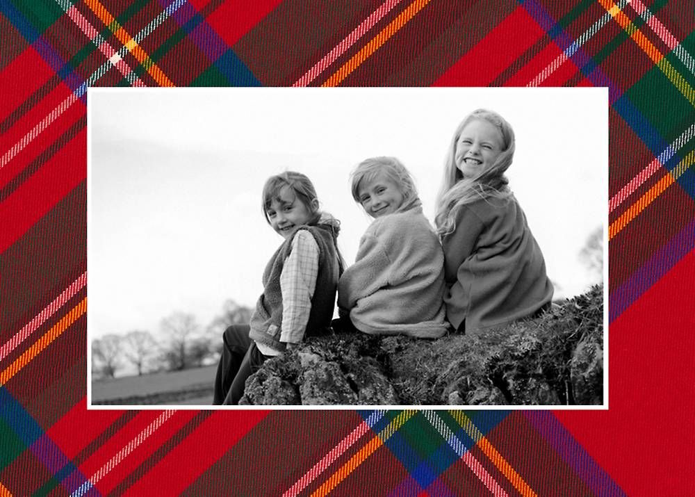 Tartan Holiday Photo Card