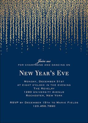 Chandelier Holiday Party Invitation