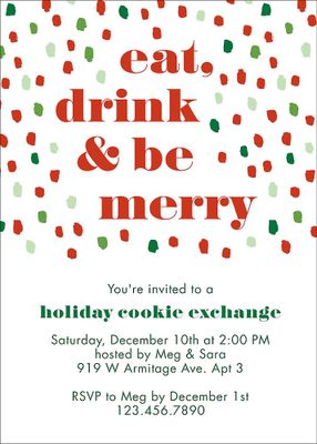 Holiday Flurry Party Invitation