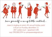 Mini Santas Holiday Party Invitation