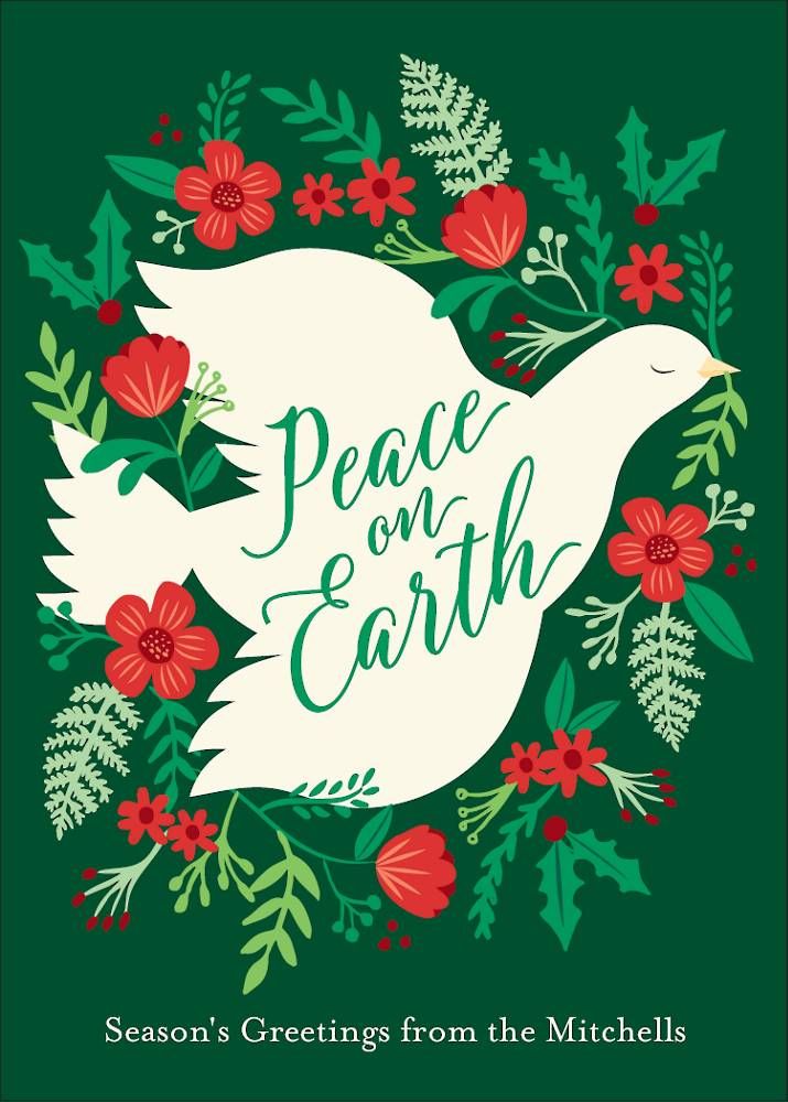 Peace Dove Holiday Card