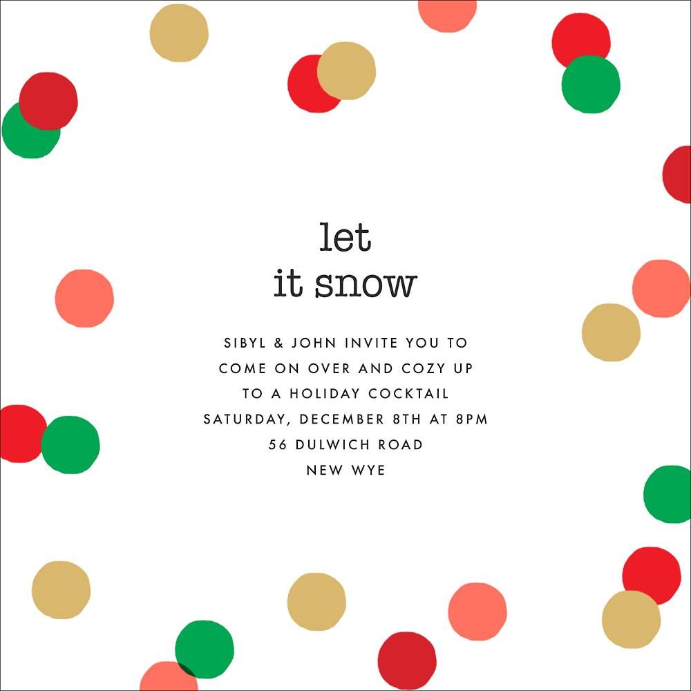 Carnaby Holiday Party Invitation