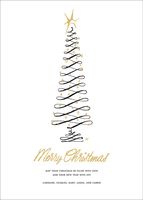 Curlicue Tree Holiday Card