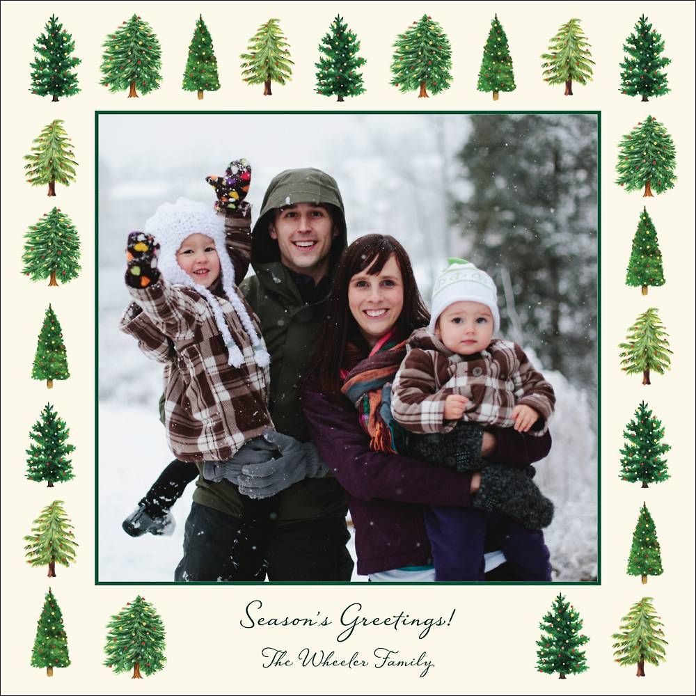 Tree Farm Square Photo Card