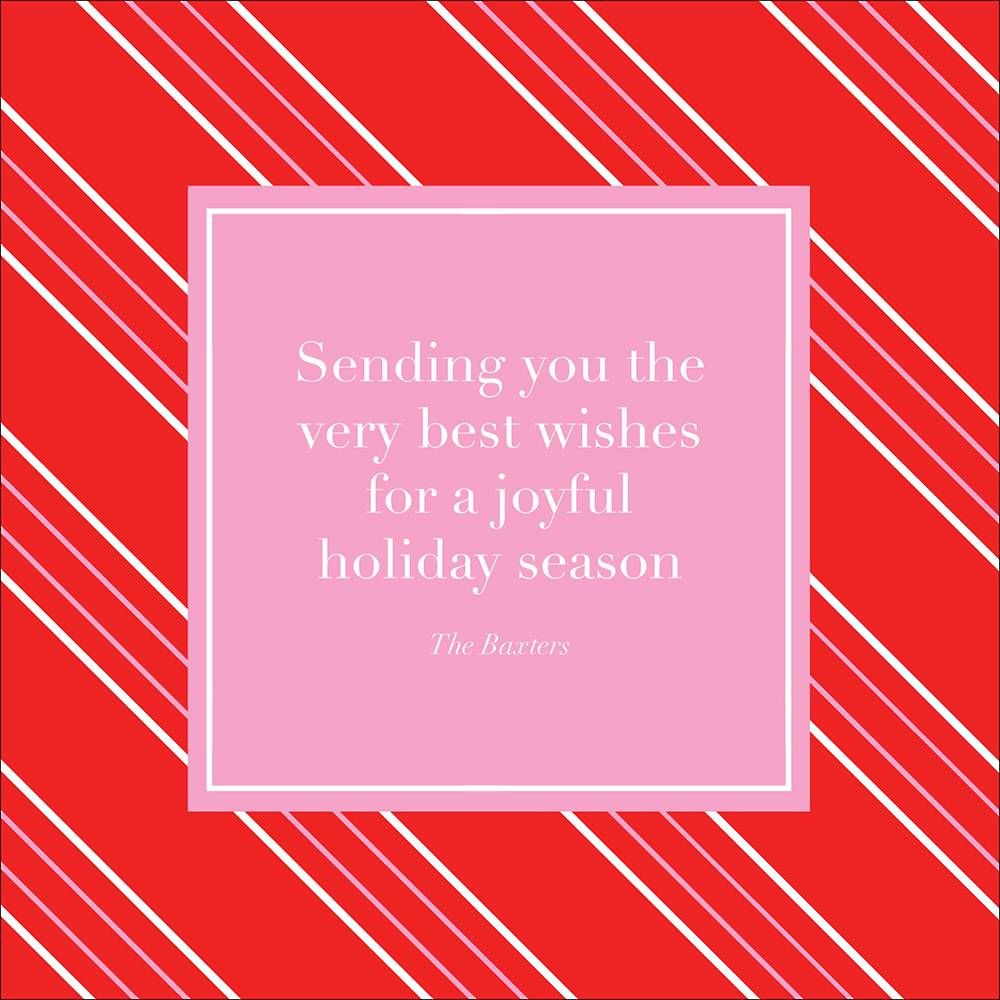 Peppermint Stripe Greeting Card