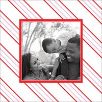 Peppermint Stripe Photo Card