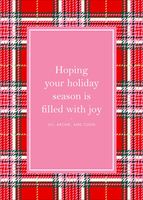 Holiday Plaid Greeting Card