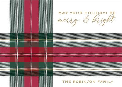 Festive Plaid Holiday Card