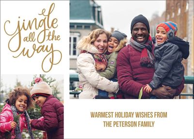 Jingle All the Way Holiday Photo Card