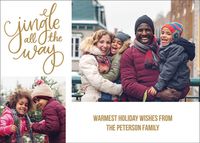 Jingle All the Way Holiday Photo Card