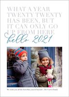 What A Year Vertical Holiday Photo Card