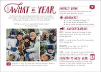 What A Year Horizontal Holiday Photo Card