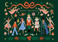 Nutcracker Characters Holiday Card