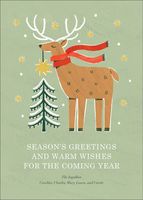 Reindeer Topper Holiday Card