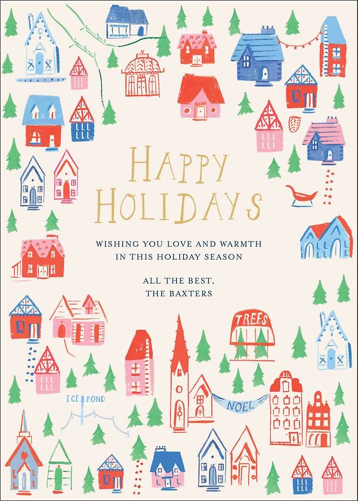 Holiday Hillside Card