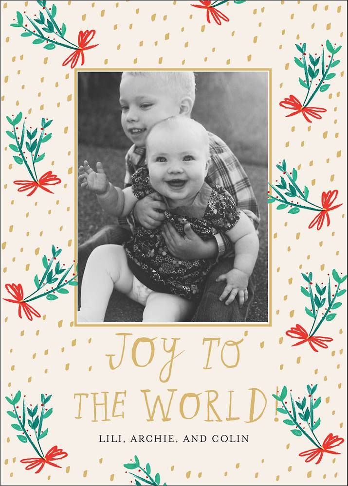 Mistletoe Bundles Holiday Photo Card