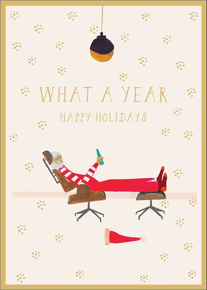 Santa's Slumber Holiday Card
