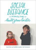 Social Distance Holiday Photo Card