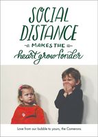 Social Distance Holiday Photo Card