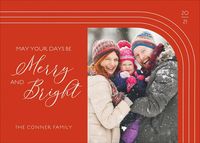 Merry Bright Arches Photo Card