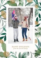 Pinecone Greenery Photo Card