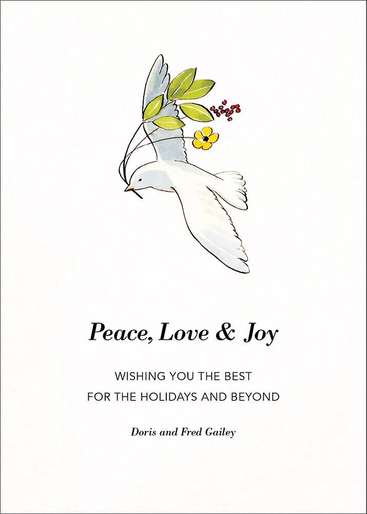 Peaceful Dove Holiday Card