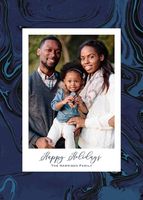 Marble Holiday Photo Card