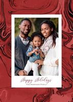 Marble Holiday Photo Card