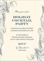 Flourish Holiday Party Invitation