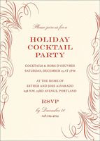 Flourish Holiday Party Invitation