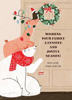 Wreath Support Holiday Card