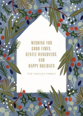 Lush Winter Holiday Card