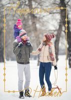 Reframed Holiday Photo Card