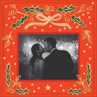 Holly Christmas Holiday Photo Card