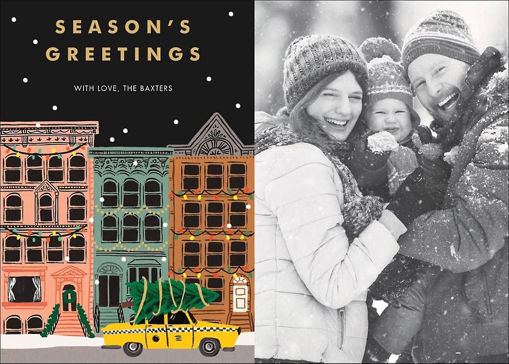 Holiday in the City Holiday Photo Card