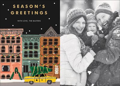 Holiday in the City Holiday Photo Card