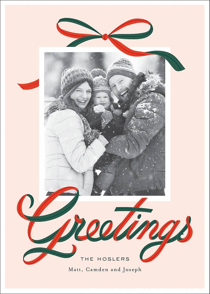 All Tied Up Holiday Photo Card