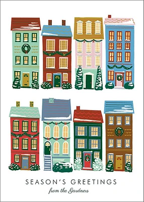 Holiday Houses Holiday Card